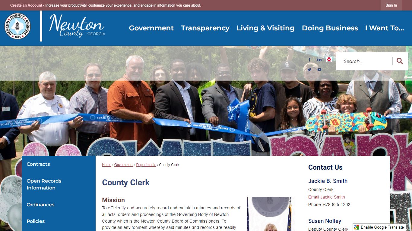 County Clerk | Newton County, GA